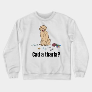 Cad a tharla madra? Crewneck Sweatshirt